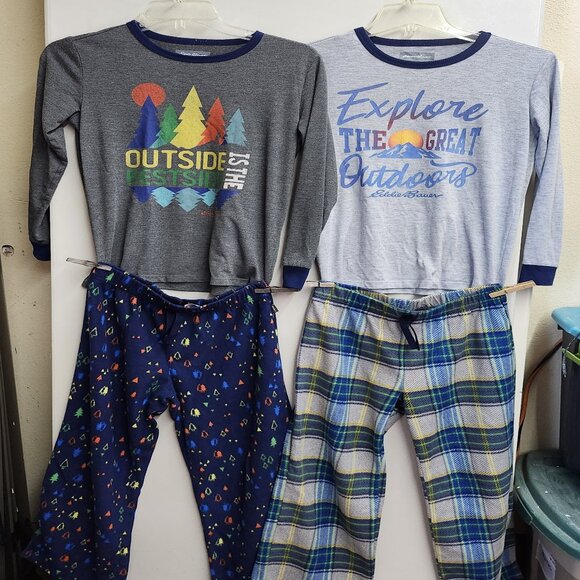 2 Winter Pjs for boys-Size 10/12 - Picture 1 of 8